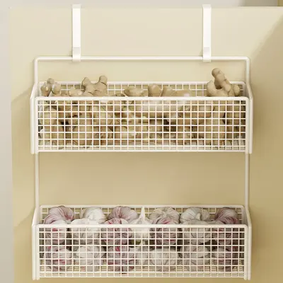 Kitchen storage shelf, wall-mounted, spice box - 4