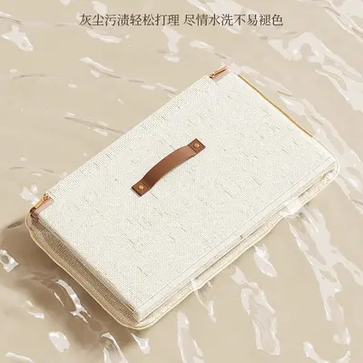 家用布艺带盖衣柜收纳百纳箱可折叠大容量天山棉麻衣服收纳盒批发