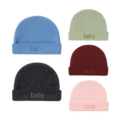 Single-Layer Newborn Baby Beanie - 1