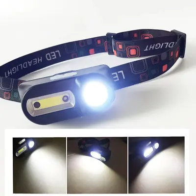 Rechargeable LED Headlamp with Sensor for Night Fishing