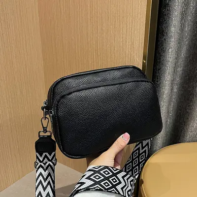 Damen-Schultertasche, schlichtes Luxusdesign, kleine quadratische Retro-Tasche