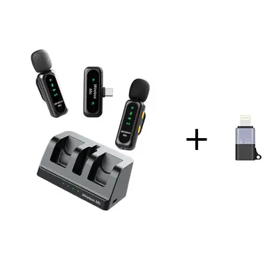 Grenzüberschreitiges Mini-Funkhals-Mikrofon mit digitalem Display-Ladeschacht für Live-Videoaufnahmen, Rauschunterdrückung und Funk-Lavaliermikrofon - 10