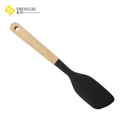 Amazon 6-teiliges Silikon-Küchenutensilien-Set, antihaftbeschichteter Suppenlöffel, Spachtel, temperaturbeständige Lebensmittelqualität aufhängbare Küchenutensilien - 5