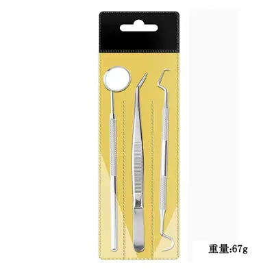 Zahnreinigungswerkzeug-Set aus Edelstahl, 6-teilig - 11