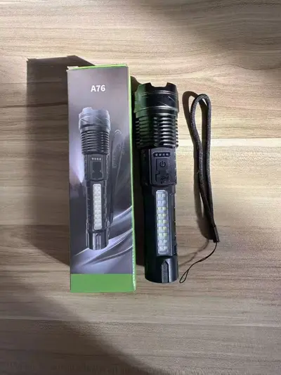 A76 Rechargeable Flashlight Strong Light Long Battery Life Portable Long-Range Outdoor Tor - 7