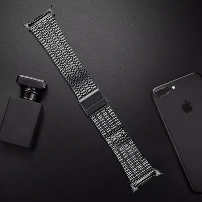 Миланский ремешок из нержавеющей стали с металлической пряжкой для Samsung Watch8, совместимый с ultra2025