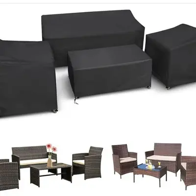 210D Oxford Fabric Outdoor Furniture Cover for Garden Table and Chairs
