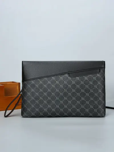 Men's Business Clutch Bag, Large Capacity, Minimalist Design - 5