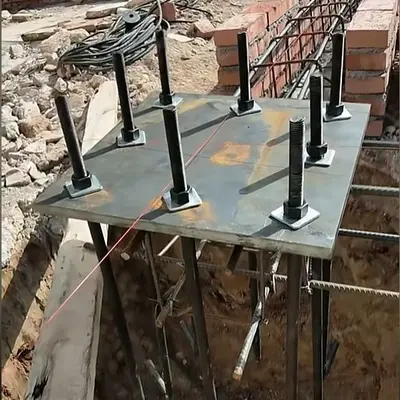 Galvanized pre-embedded steel plate for building curtain wall