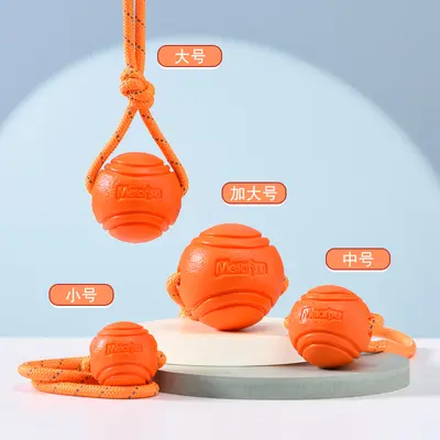 Reflective Rope Ball Dog Toy, Durable Chew and Training Toy