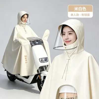 E-Scooter Regenmantel, Ein- und Doppelnutzer, dick, Ganzkörper - 8