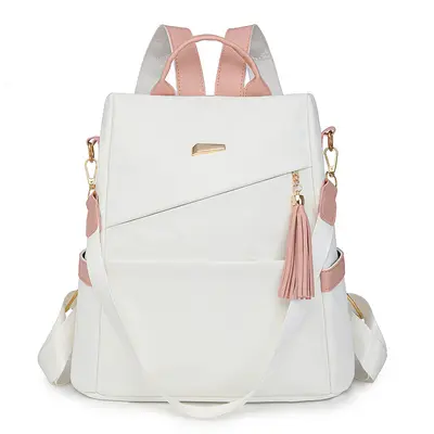 Women's Anti-Theft Backpack 2025 New Fashion Soft Leather Dual-Purpose Large Capacity Travel Backpack Lightweight Daily School Bag - 7