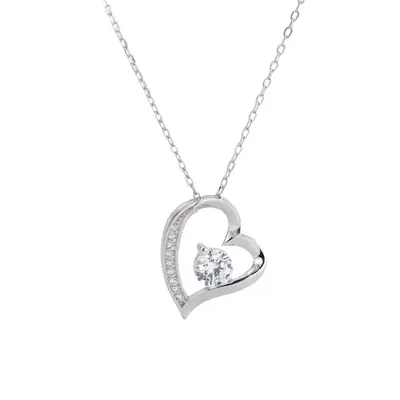 Edelstahlkette mit herzförmigem Anhänger, durchbrochenes Design, Geschenk - 7