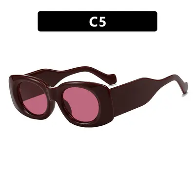 Square Concave Design Sunglasses, Street Style Fashion - 10