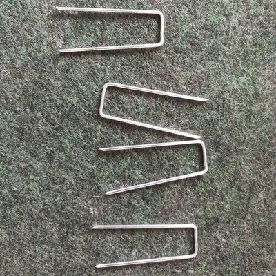Galvanized Flower Fixing Pins, M-Type, for Wreath Making, Small Box