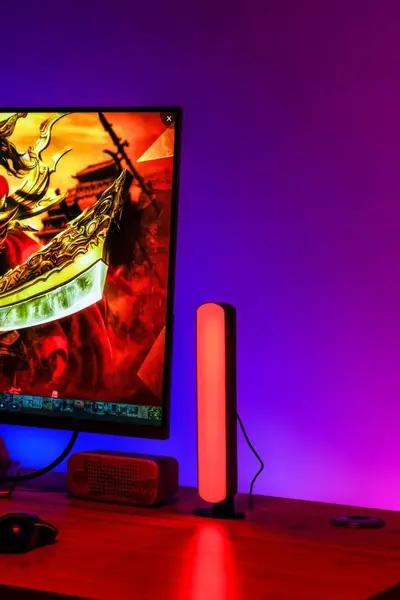 Kaynak fabrika masaüstü atmosfer ışığı TV fantom sensörü ritim ışığı e-spor renkli atmosfer müzik ritim ışığı