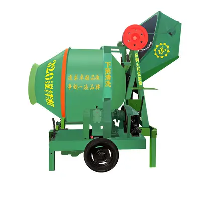 JZC350 drum concrete mixer, electric and diesel - 5