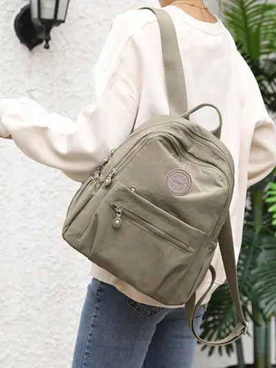 Korean-Style Oxford Cloth Large-Capacity Women's Backpack - 5