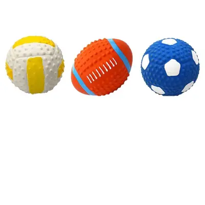 Durable Dog Chew Ball Toy with Squeaker - 6