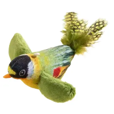 Sound Bird Cat Toy with Touch Sensor, Realistic Bird Design - 6