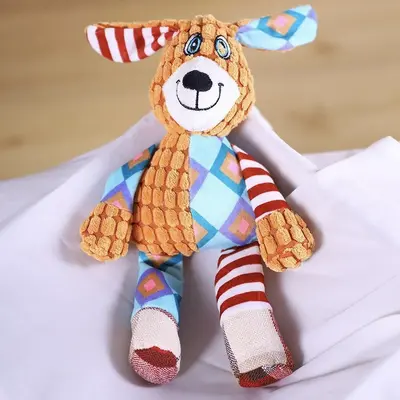 Plush Elephant Dog Toy, Durable Chew and Teeth Cleaning Toy - 4