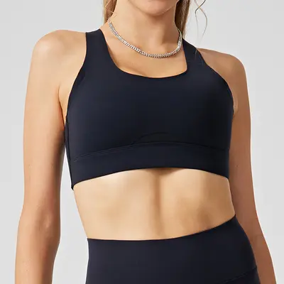 Figurformendes Sportset für Damen mit Yoga-Kleidung und Tanz-BH - 12