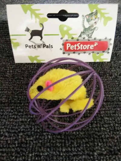 Katzenspielzeug-Set mit Plastikbällen und Kauspielzeug