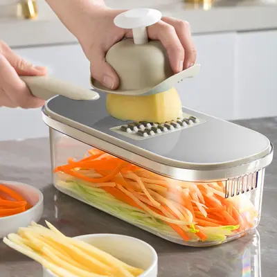 Vegetable cutter and grater, stainless steel, safe, multifunctional