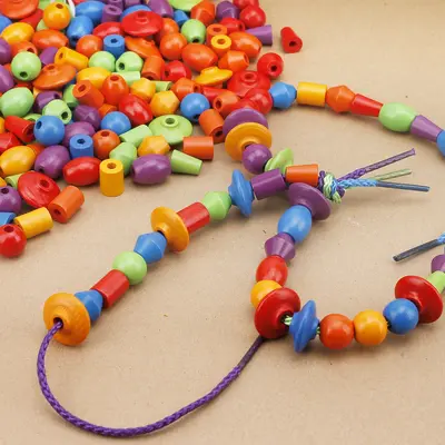 Bead Threading Toy for Ages 3-4, Boys and Girls