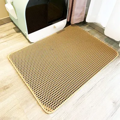 双层eva加厚猫砂垫防带出高效滤控砂垫防水防滑eva宠物猫垫子厂家 - 12