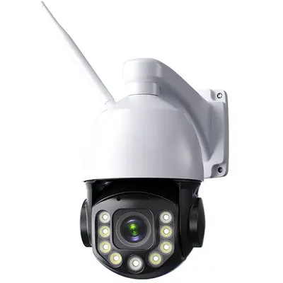 360-degree pond surveillance camera with zoomable monitor, 4G POE night vision - 5