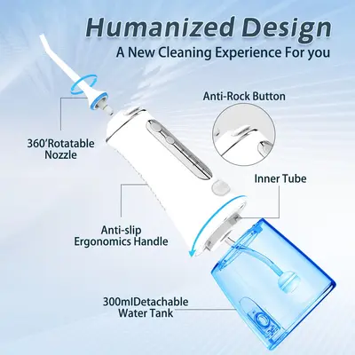 Portable Electric Dental Water Flosser for Plaque Removal - 4