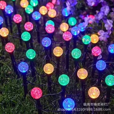 Solar LED Bubble Ball Ground Light, Waterproof Outdoor Garden Decoration - 8
