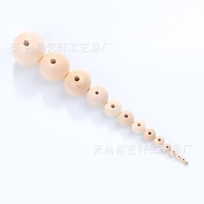 Natural Wooden Beads 6-50 mm, Handmade, DIY Jewellery Accessory