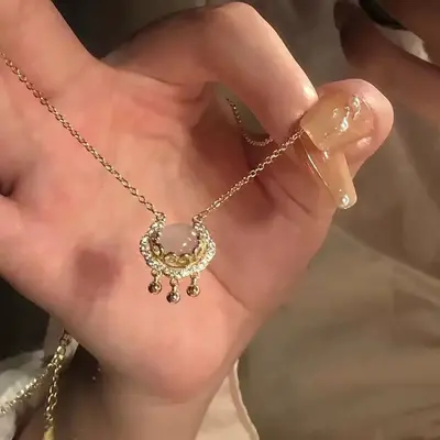 Lotus and Butterfly Chinese Style Necklace