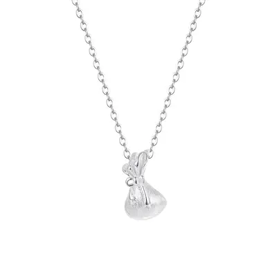 S999 Sterlingsilber Glücksbeutel Halskette Chinesischer Stil