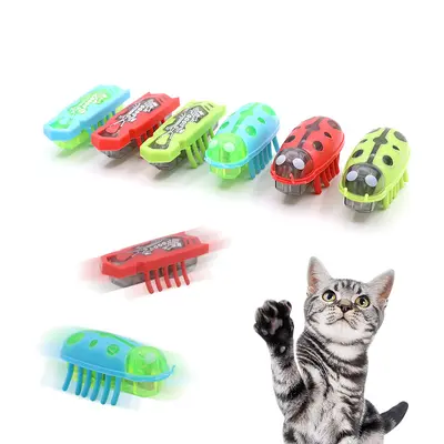 Electric Jumping Bug Cat Toy, Mechanical Insect Design
