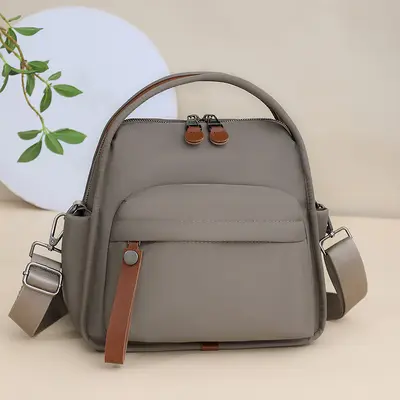 Cross-border best-selling product: plain, elegant, versatile, nylon, luxury feel, high capacity, suitable for commuting, crossbody women's shoulder bag.