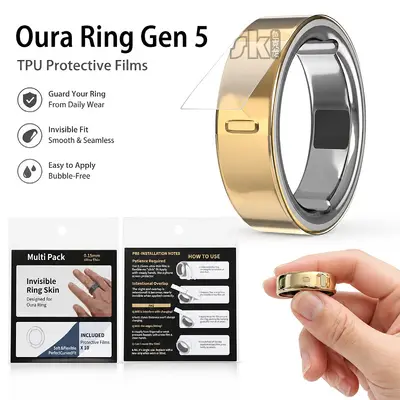 Oura Ring 5 Akıllı Yüzük Koruma Filmi Beşinci Nesil Sağlık İzleme Yüzüğü HD Tek Kullanımlık Koruma Filmi