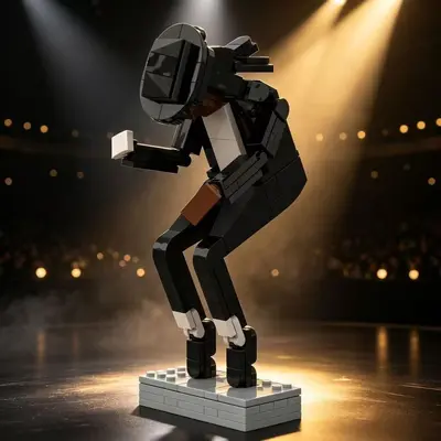 Michael MJ MOC Süs Modeli LEGO Küçük Parça Uyumlu Yapı Blokları Seti