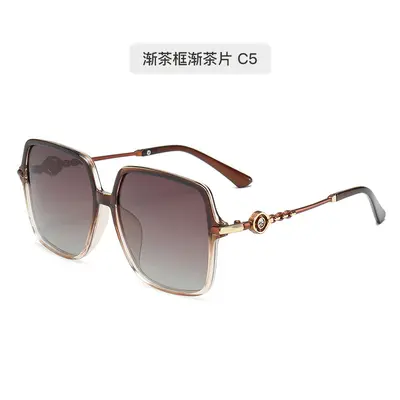 Women's Square Large Frame Polarized Sunglasses, UV Protection - 8