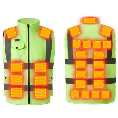 Dual-Zone 27-Area Heated Reflective Safety Vest