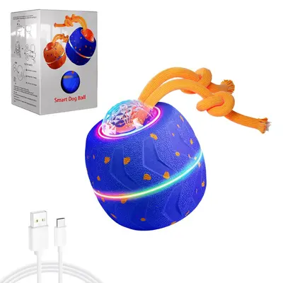 Smart Rechargeable Gravity Bouncing Dog Ball, ETPI Material, Cat and Dog Toy - 6