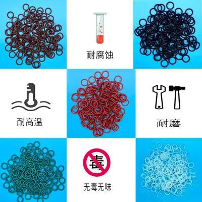Nitrile, Silicone and FKM Rubber O-Ring Gasket