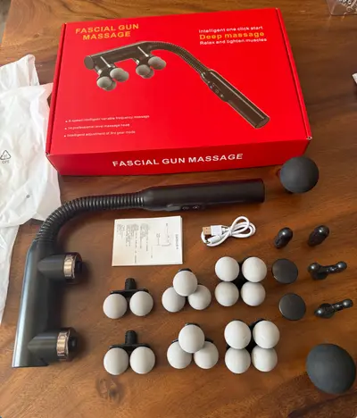 Gebogene Faszienpistole für Nacken- und Rückenmassage - 7