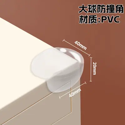 Transparent PVC Corner Guard for Children, Soft Edge Protection - 13