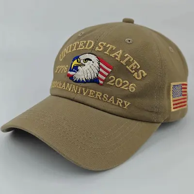 Amazon Neue Stickerei Unabhängigkeitstag Sonnenschirm Baseball-Kappe Outdoor Duck-Bill Kappe 250-Jahrestag - 10