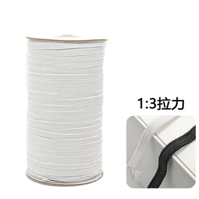 High-Elasticity Flat Elastic Band 3-12 mm, 2-4x Tension - 10