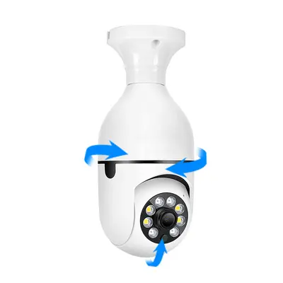 A6 ampul kamera, 360° WiFi, gece görüşü, E27, akıllı