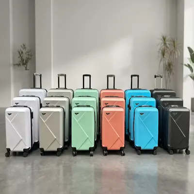 Trolley Suitcase 3-Piece Set, 20/24/28 inch, Single Zipper - 1